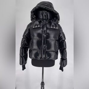 Sam. New York Puffer Jacket Coat Black Full Zip Women’s Size XS